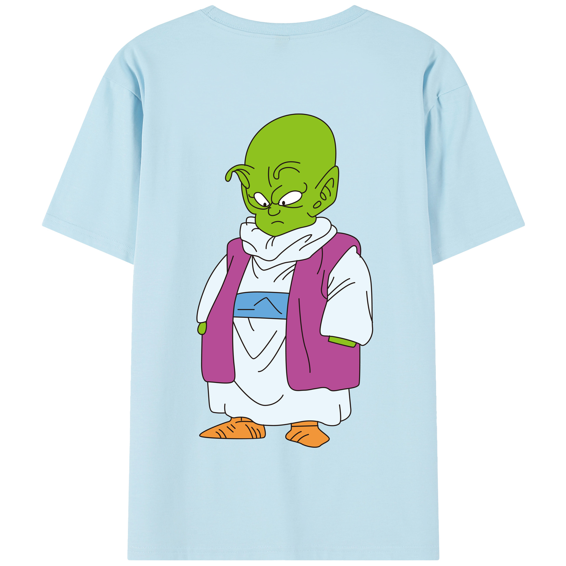 （画像用） ドラゴンボール ピッコロ DRAGON BALL Piccolo 綿100％半袖Tシャツ（背面プリント）